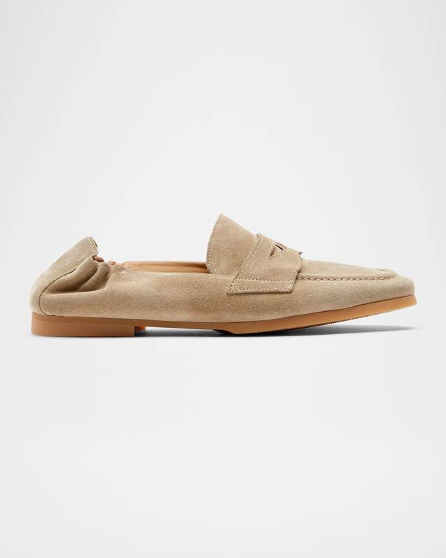 Kitson Suede Penny Loafers